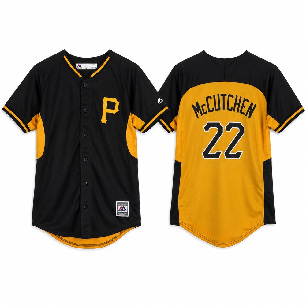 Pittsburgh Pirates MLB Andrew McCutchen #22 Majestic Jersey Youth L Baseball